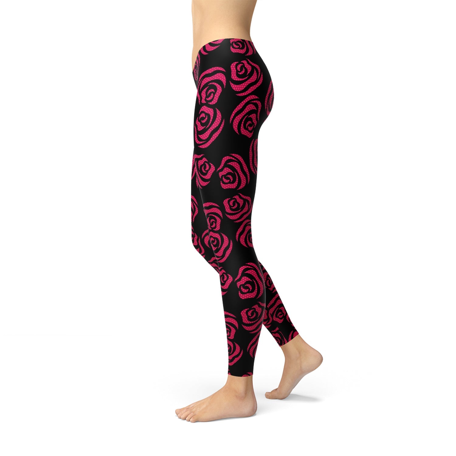 Red Roses Leggings - Anna's Shop