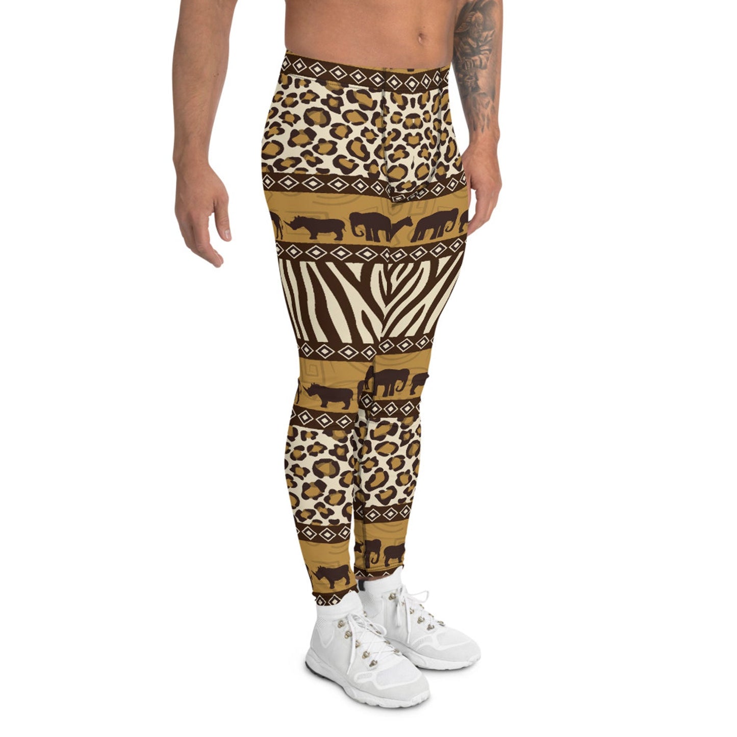 Safari Animals Leggings for Men - Anna's Shop