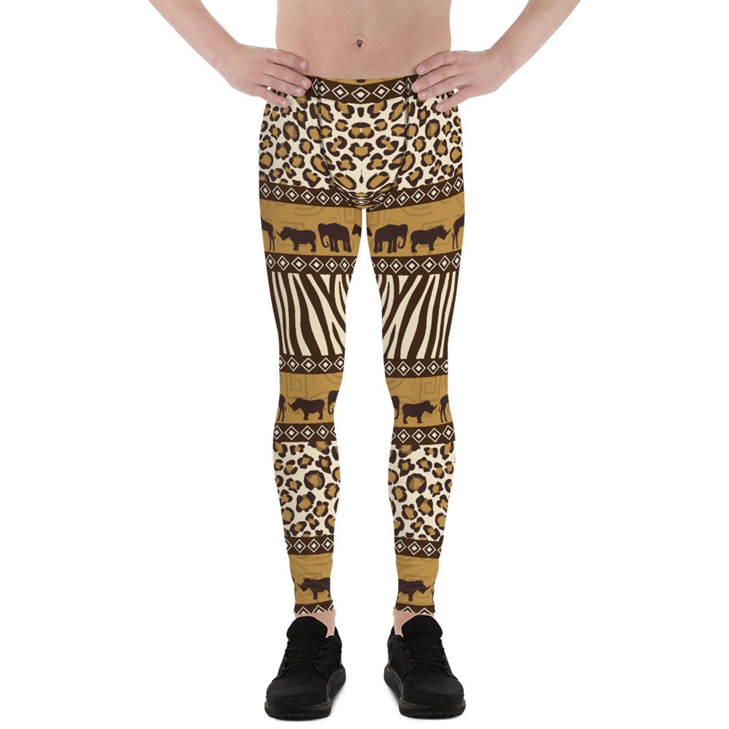 Safari Animals Leggings for Men - Anna's Shop