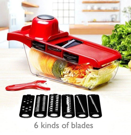 Stainless Steel 6 Blades Vegetable Slicer - Anna's Shop