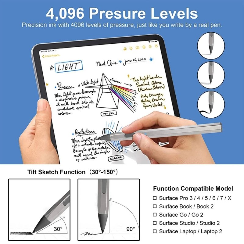 Stylus Pen 4096 Pressure For Surface Pro 5 6 7 Go Book Laptop - Anna's Shop