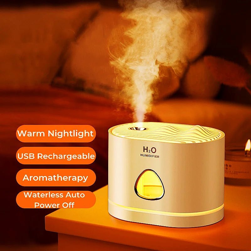 USB Rechargeable Humidifier Air Purifier with LED Light for Home - Anna's Shop