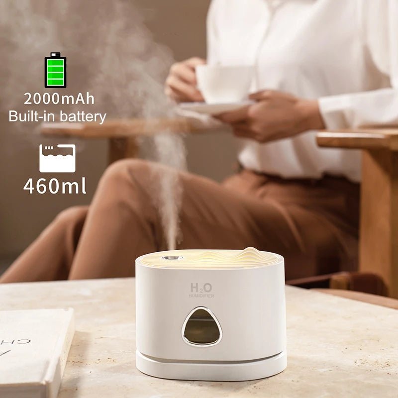 USB Rechargeable Humidifier Air Purifier with LED Light for Home - Anna's Shop