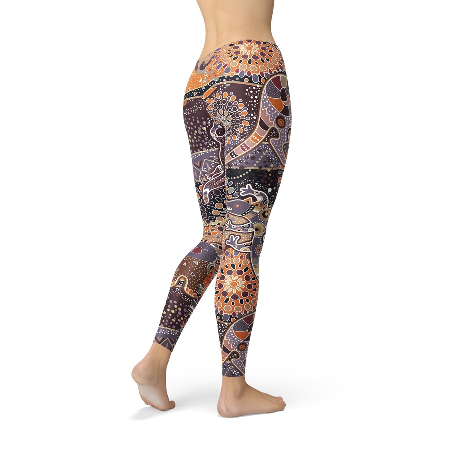 Womens Aboriginal Dreamtime Leggings - Anna's Shop