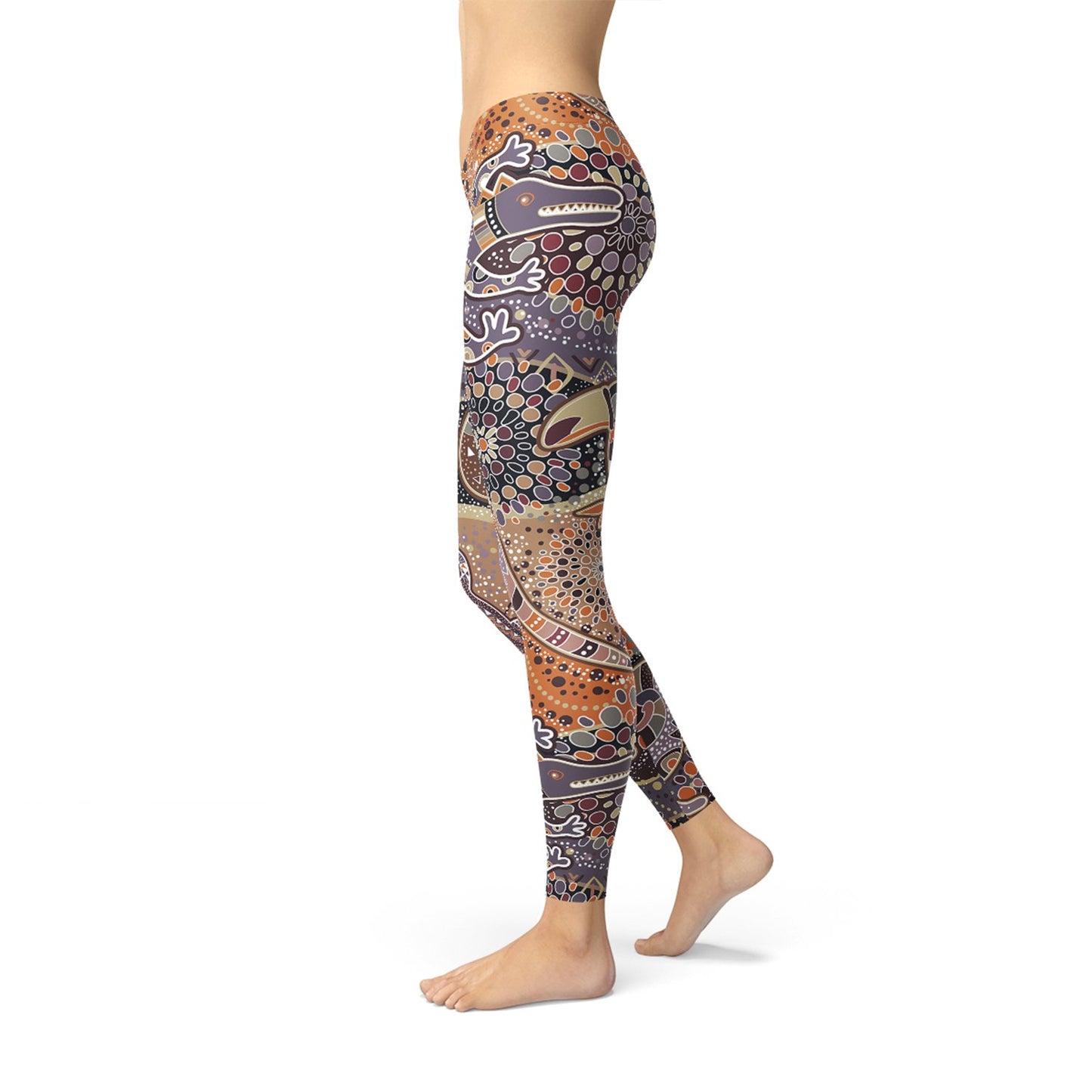 Womens Aboriginal Dreamtime Leggings - Anna's Shop