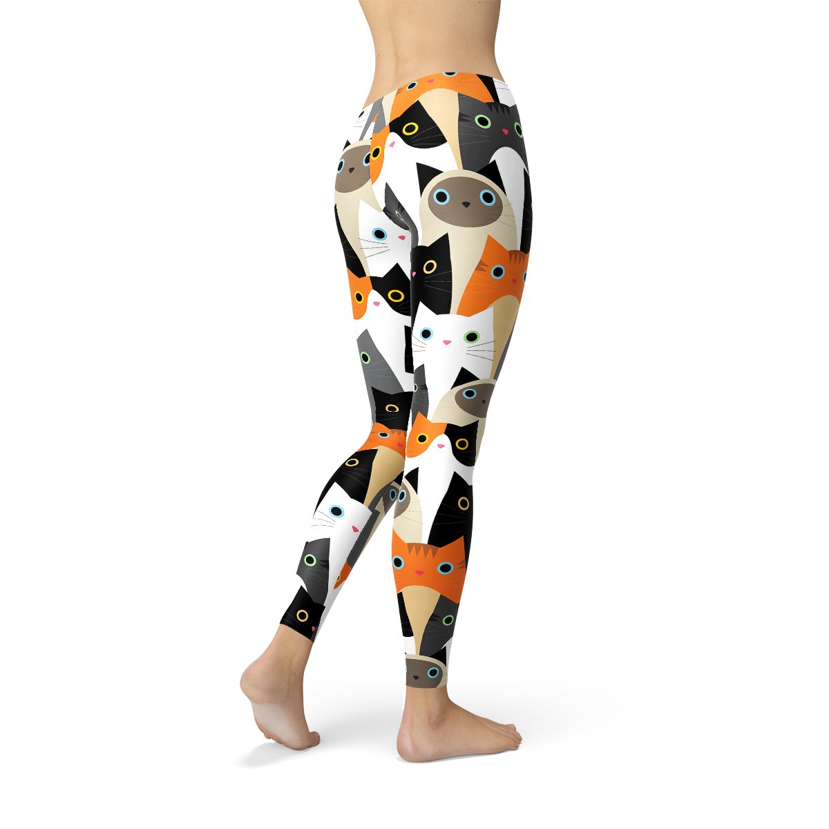 Womens All Over Print Cats Leggings - Anna's Shop