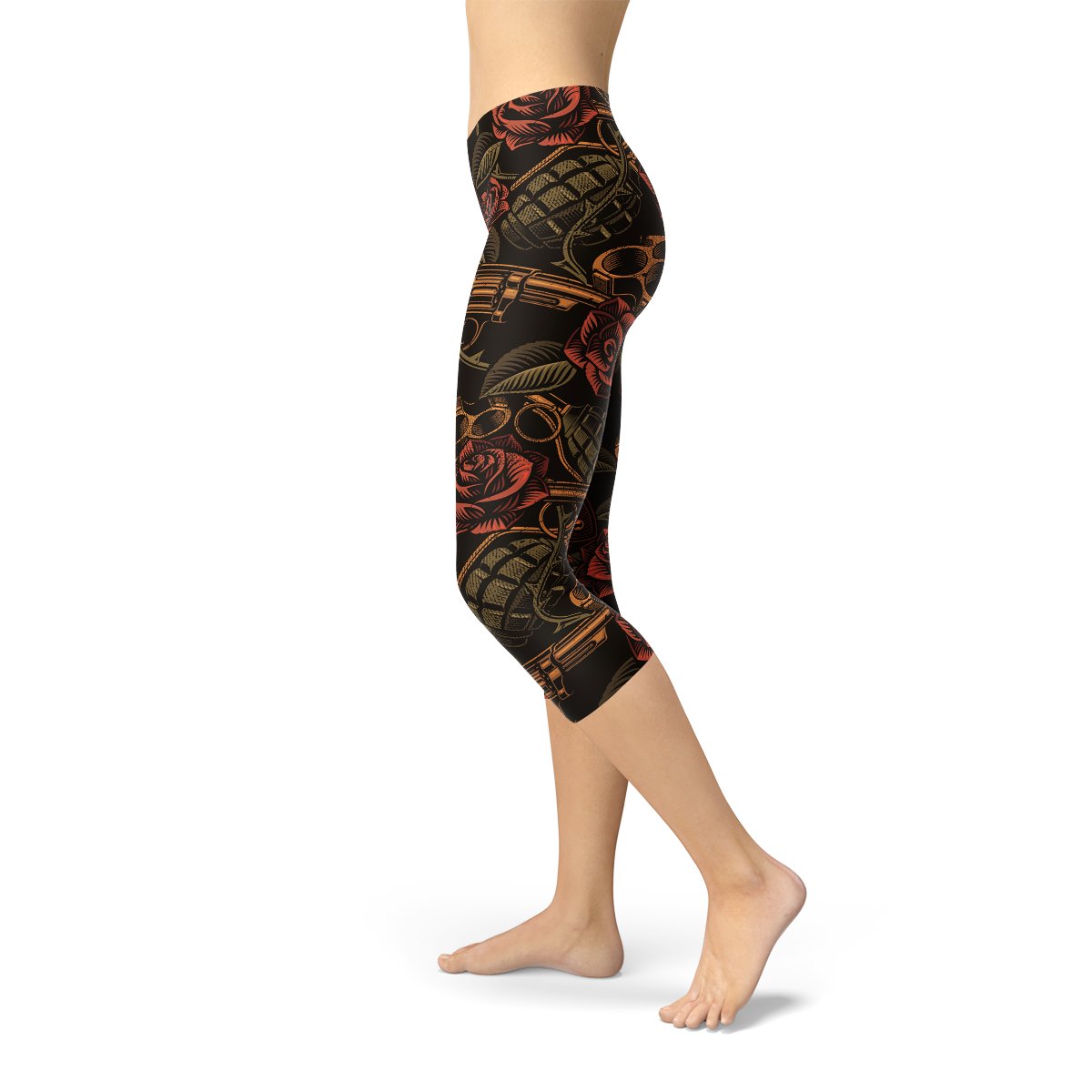 Womens Badass Capri Leggings - Anna's Shop