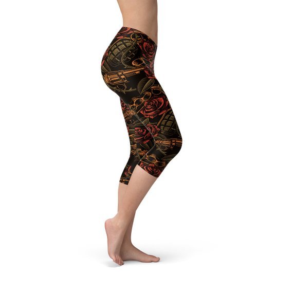 Womens Badass Capri Leggings - Anna's Shop