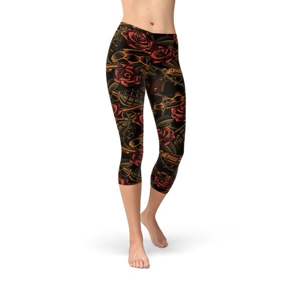 Womens Badass Capri Leggings - Anna's Shop