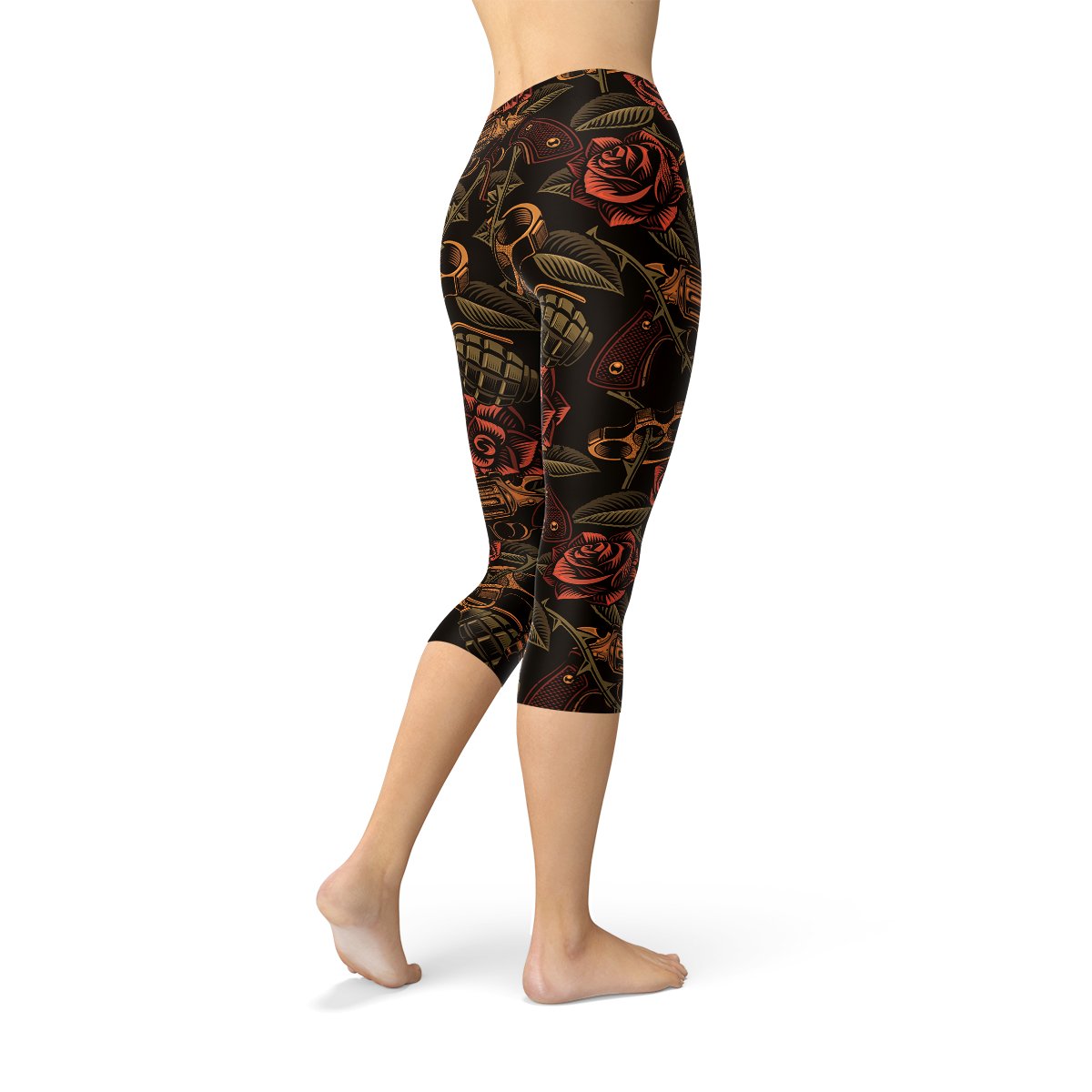 Womens Badass Capri Leggings - Anna's Shop