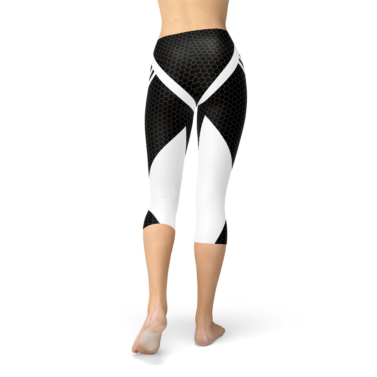 Womens Black Venom Capri Leggings - Anna's Shop