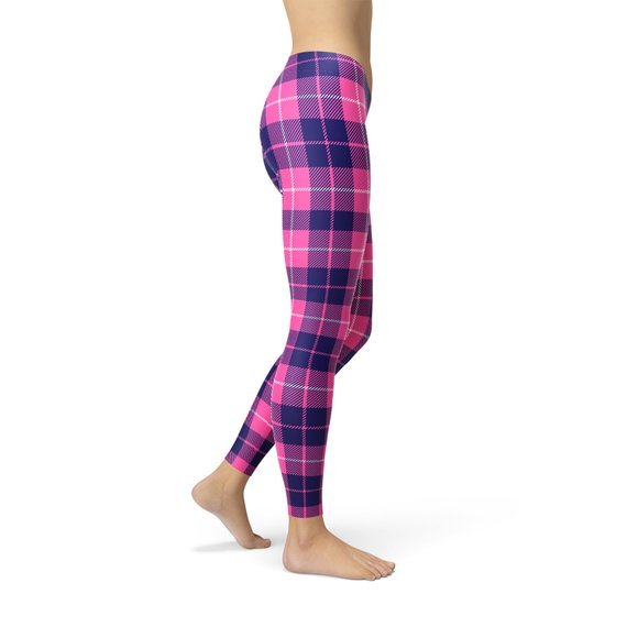 Womens Buffalo Plaid Leggings - Anna's Shop