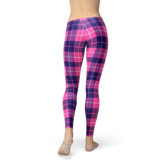 Womens Buffalo Plaid Leggings - Anna's Shop