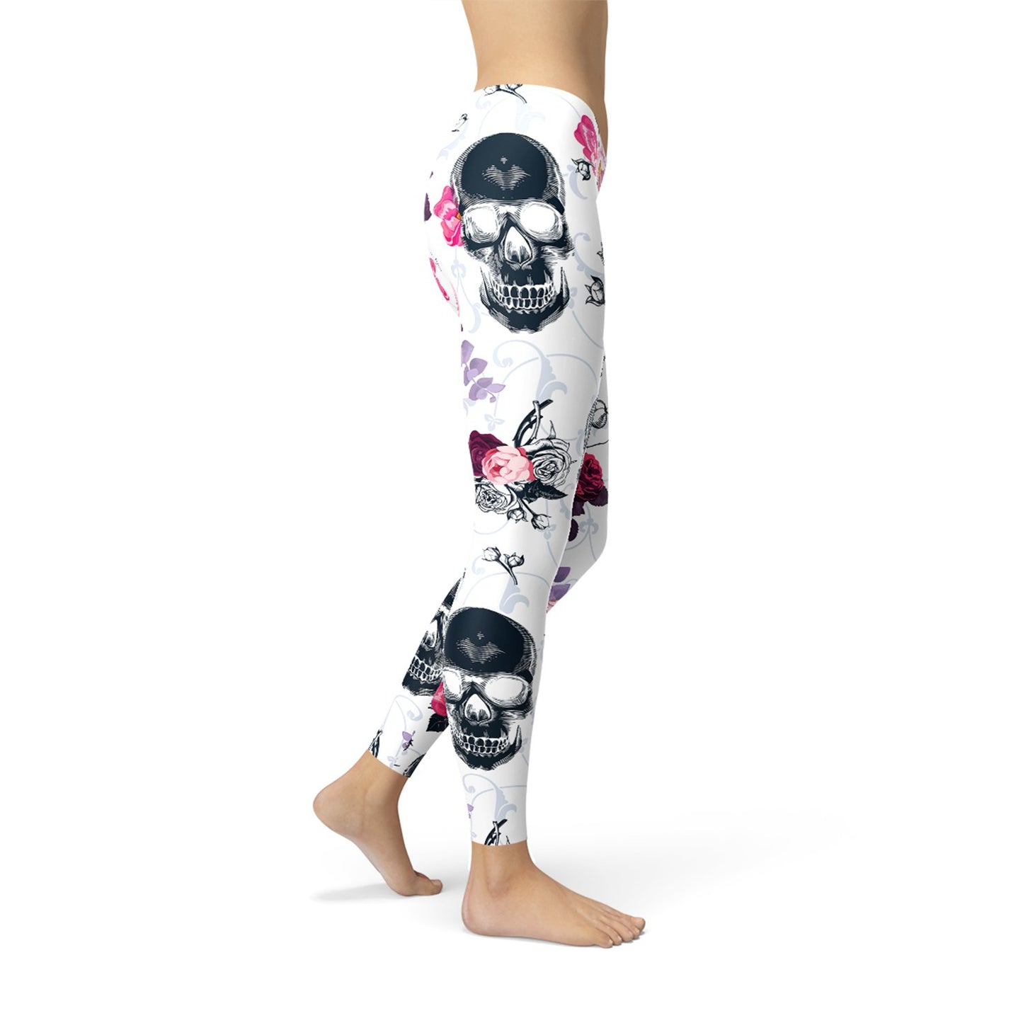 Womens Day Of The Dead Leggings - Anna's Shop