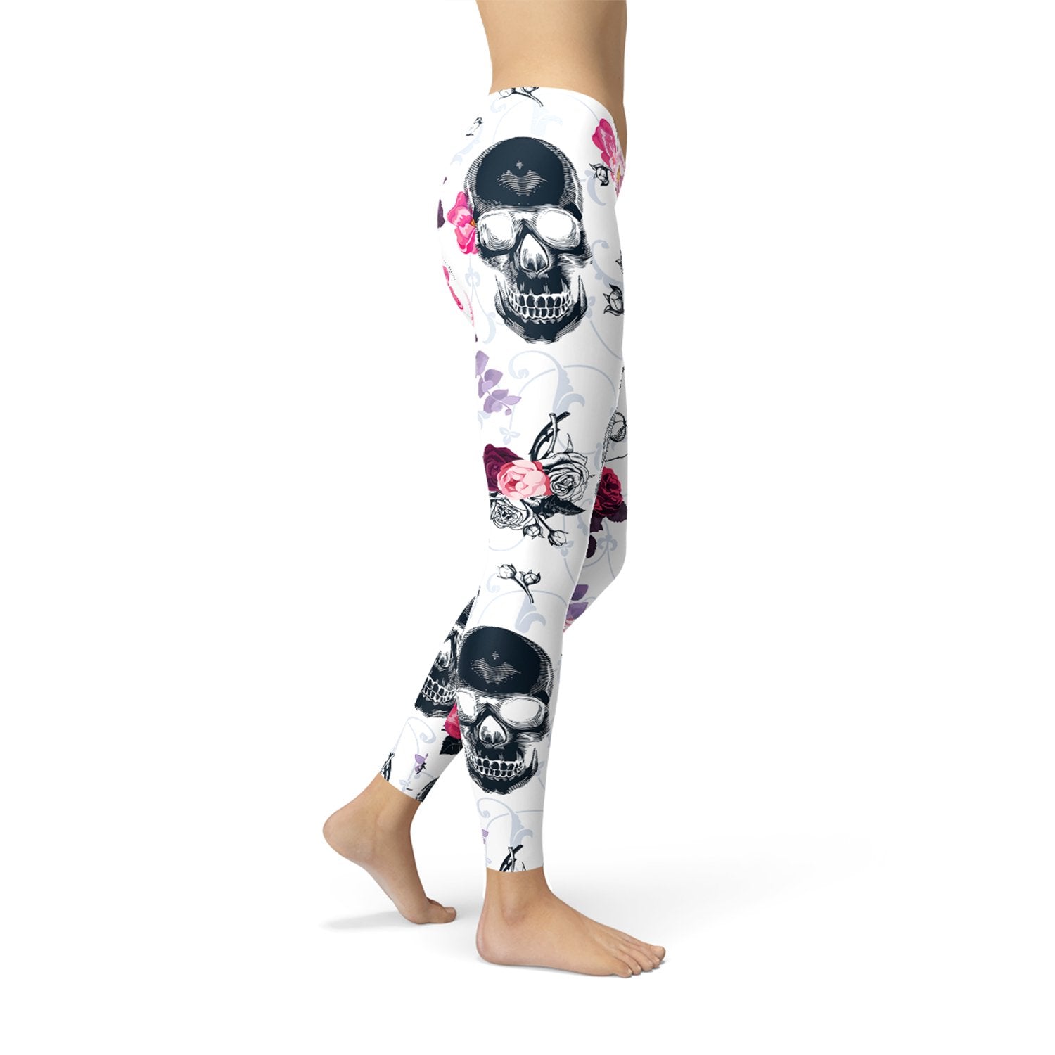 Womens Day Of The Dead Leggings - Anna's Shop