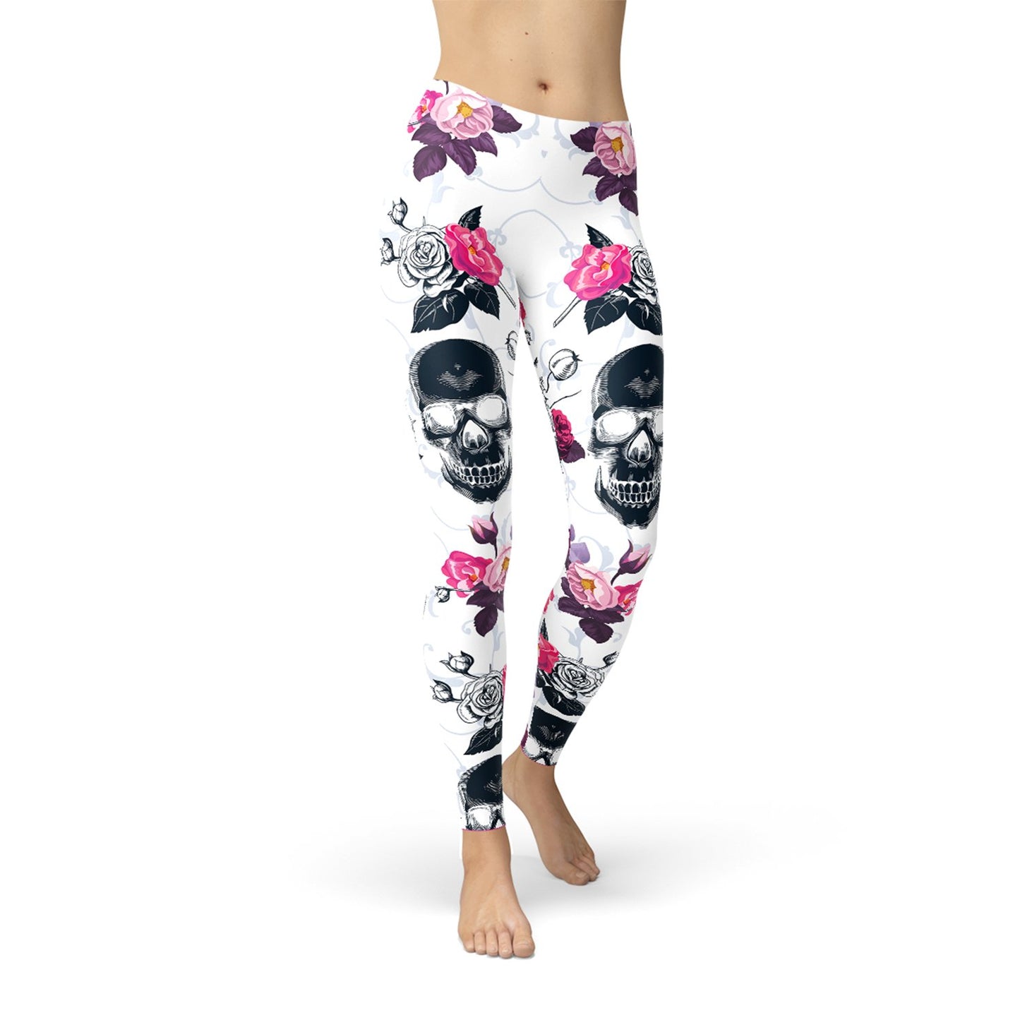 Womens Day Of The Dead Leggings - Anna's Shop