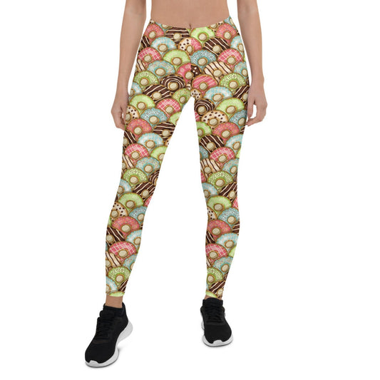 Womens Donuts Leggings - Anna's Shop