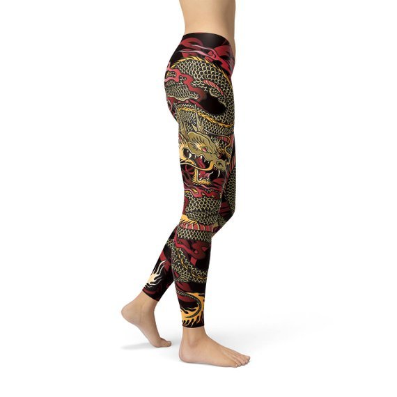 Womens Dragon Leggings - Anna's Shop