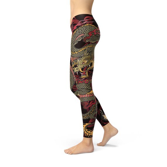 Womens Dragon Leggings - Anna's Shop