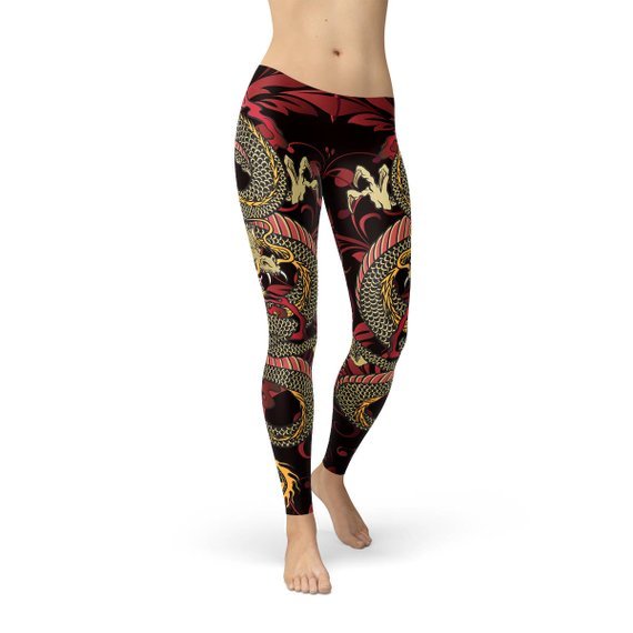 Womens Dragon Leggings - Anna's Shop