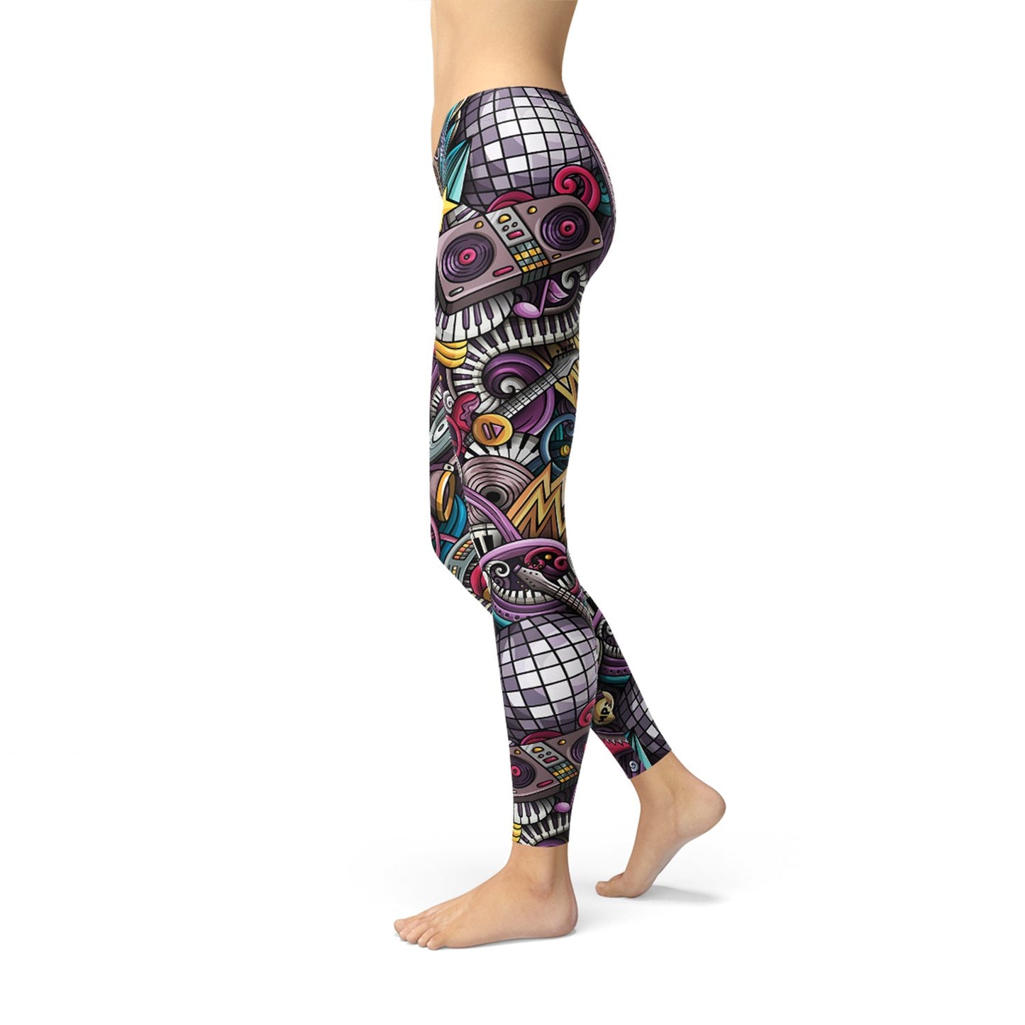 Womens Grunge Rock n Roll Leggings - Anna's Shop