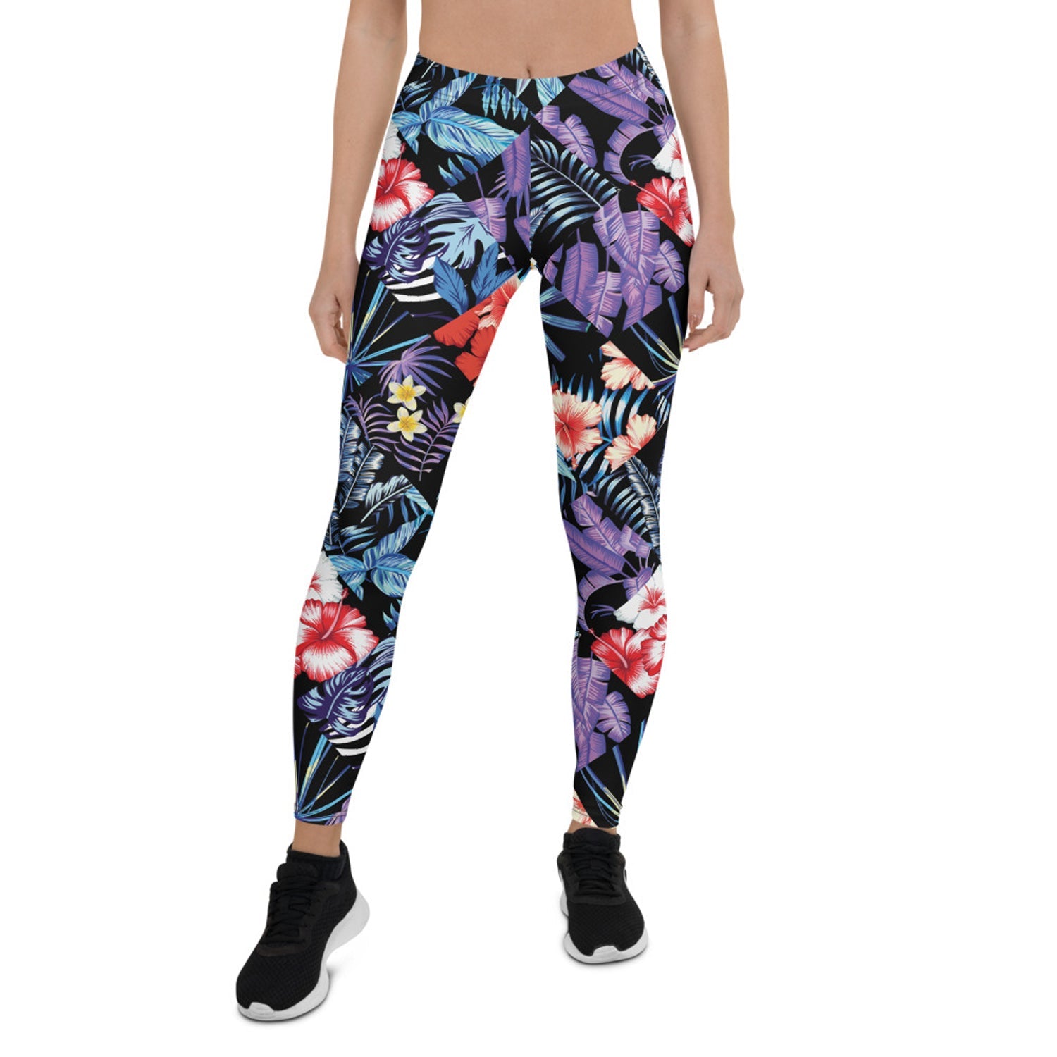 Womens Hawaii Hibiscus Floral Leggings - Anna's Shop