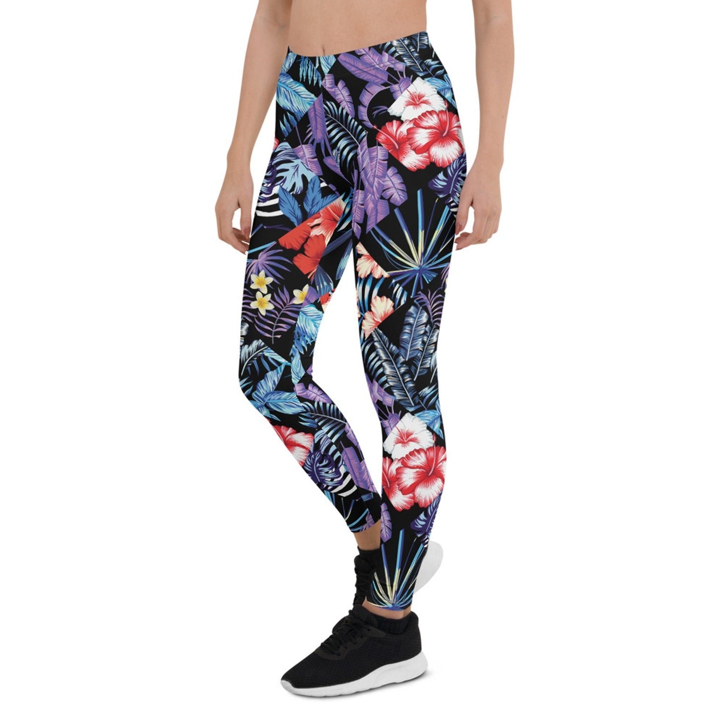 Womens Hawaii Hibiscus Floral Leggings - Anna's Shop