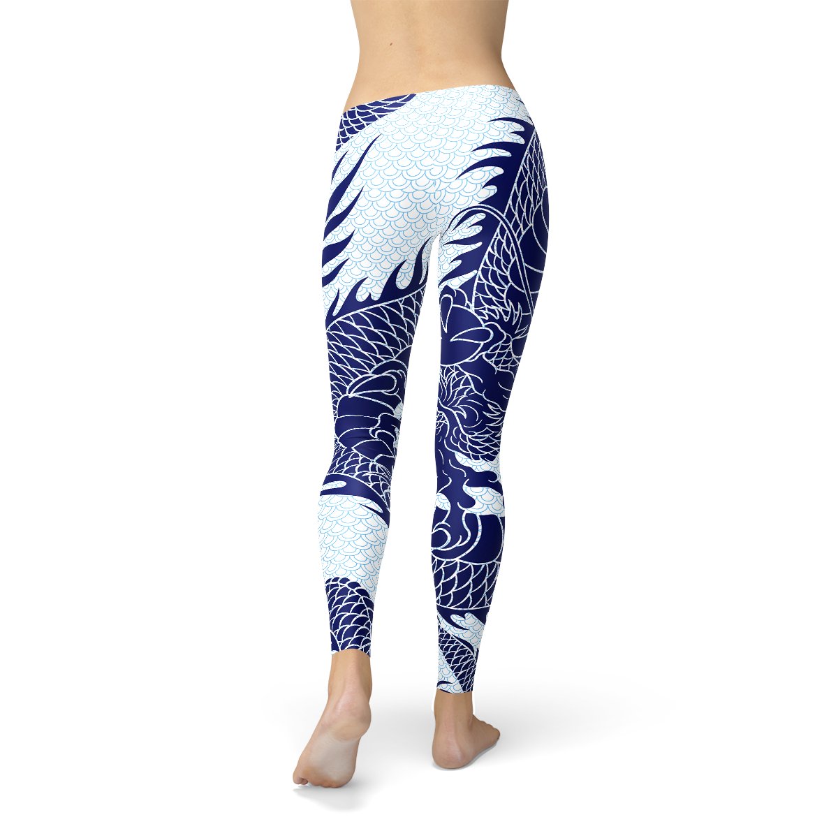 Womens Japanese Dragon Leggings - Anna's Shop