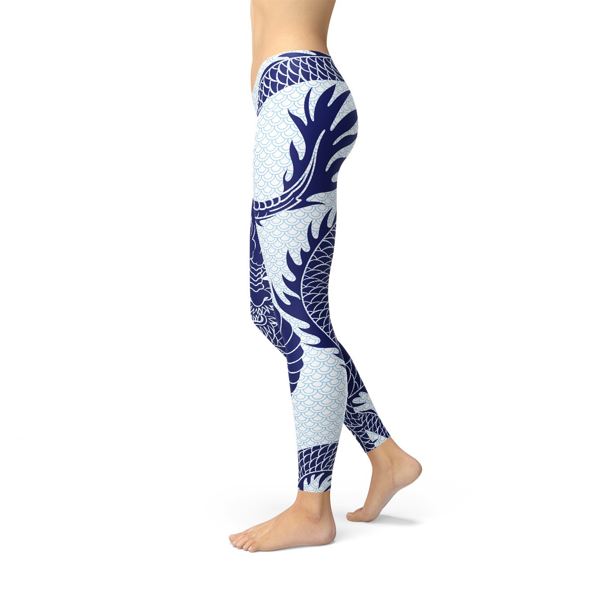 Womens Japanese Dragon Leggings - Anna's Shop