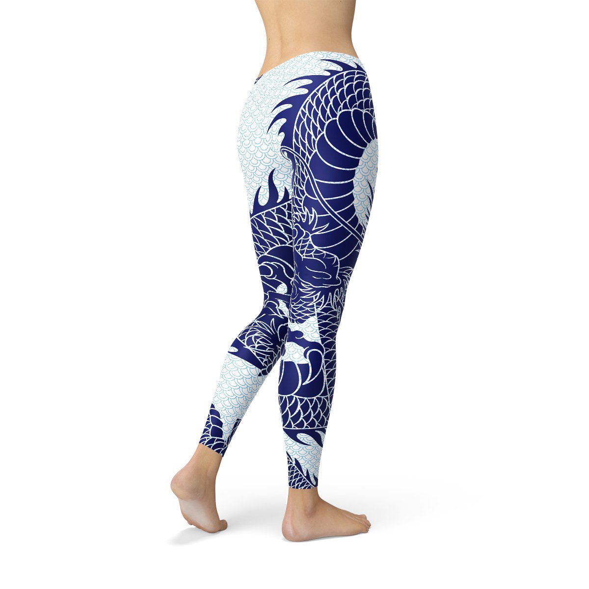 Womens Japanese Dragon Leggings - Anna's Shop