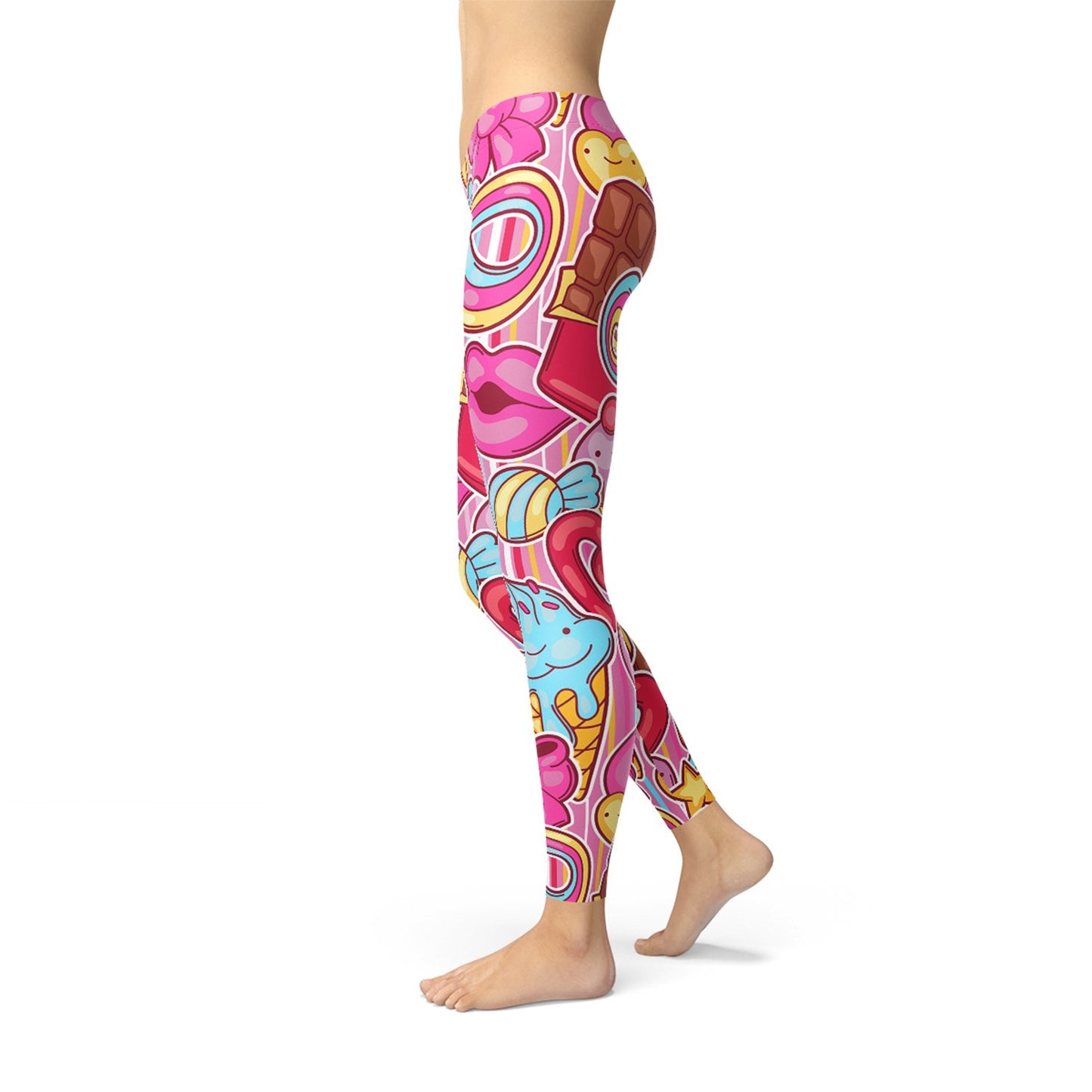 Womens Pink Candy Kawaii Legging - Anna's Shop