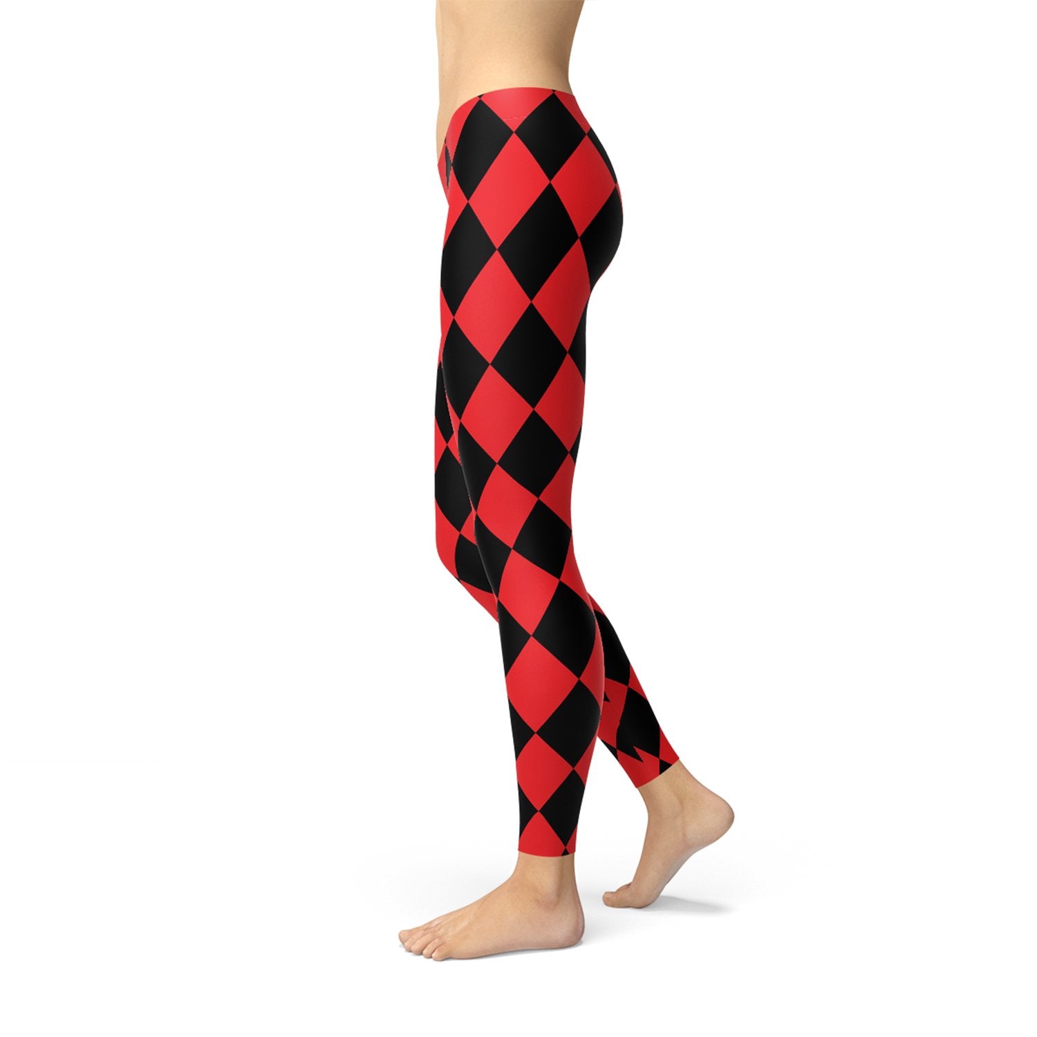 Womens Red and Black Jester Leggings - Anna's Shop