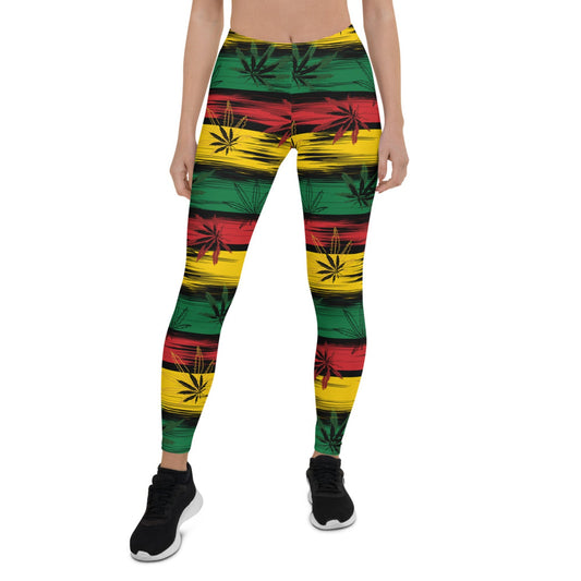 Womens Reggae and Cannabis Leggings - Anna's Shop