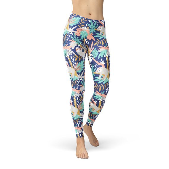 Womens Sloth Leggings - Anna's Shop