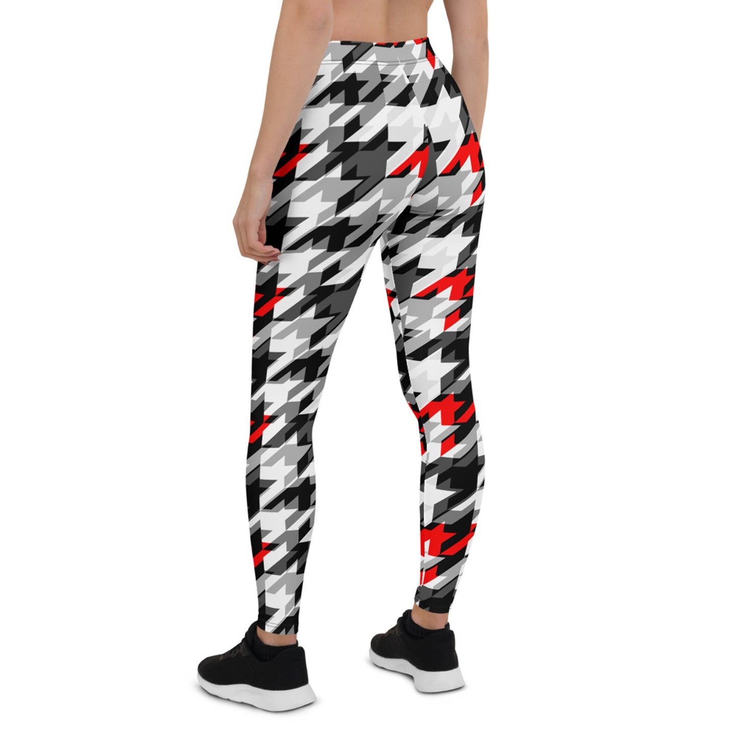 Womens Sports Houndstooth Leggings - Anna's Shop