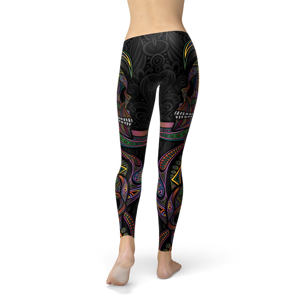 Womens Sugar Skull Leggings - Anna's Shop