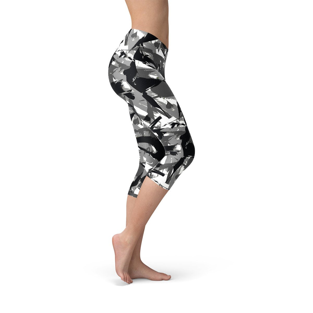 Womens Urban Camo Capri Leggings - Anna's Shop