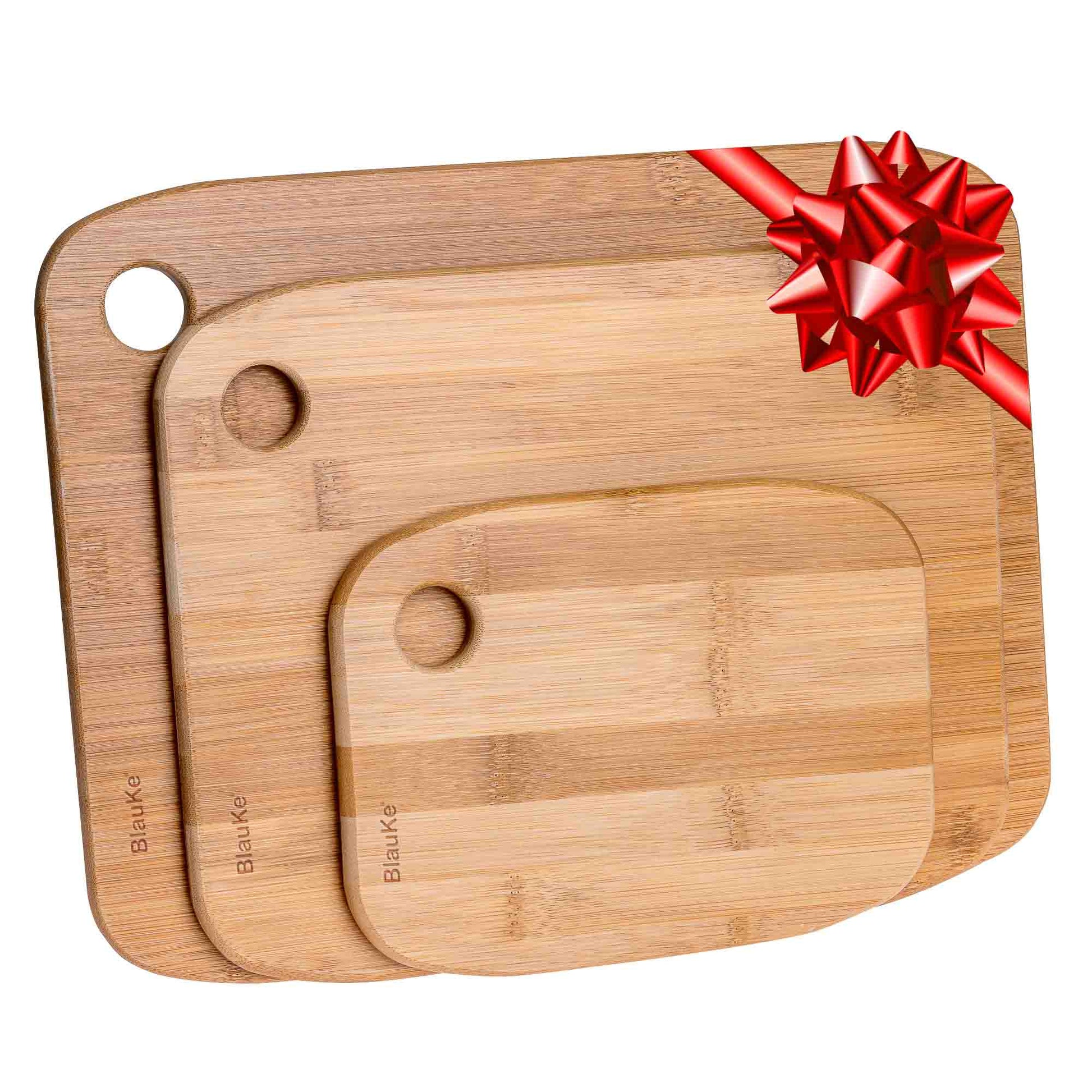 Wooden Cutting Boards for Kitchen - Bamboo Chopping Board Set of 3 - Anna's Shop