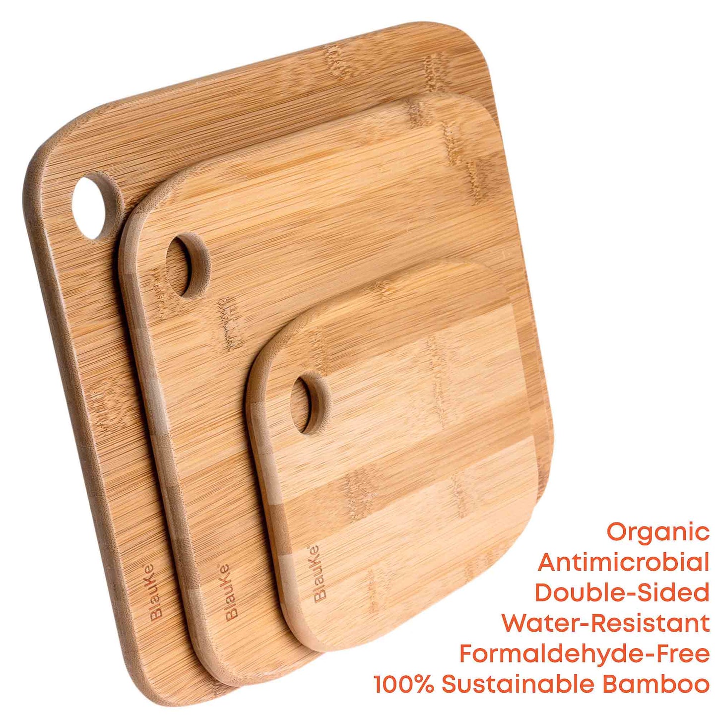 Wooden Cutting Boards for Kitchen - Bamboo Chopping Board Set of 3 - Anna's Shop