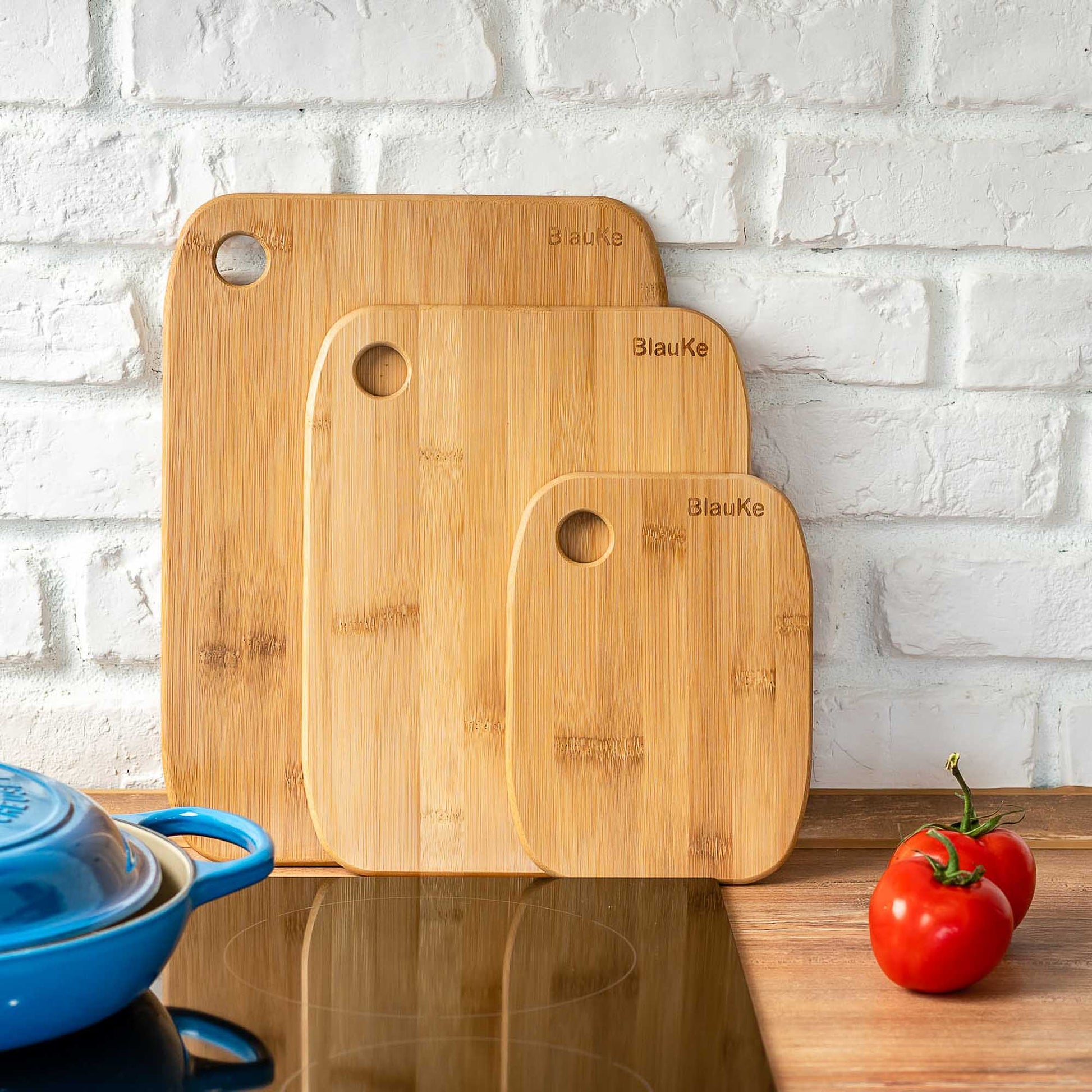 Wooden Cutting Boards for Kitchen - Bamboo Chopping Board Set of 3 - Anna's Shop