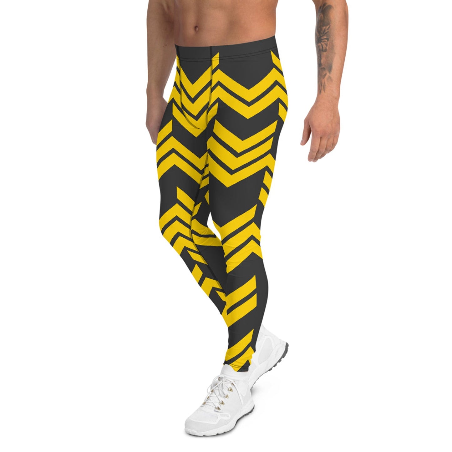 Yellow Arrows Sport Leggings for Men - Anna's Shop