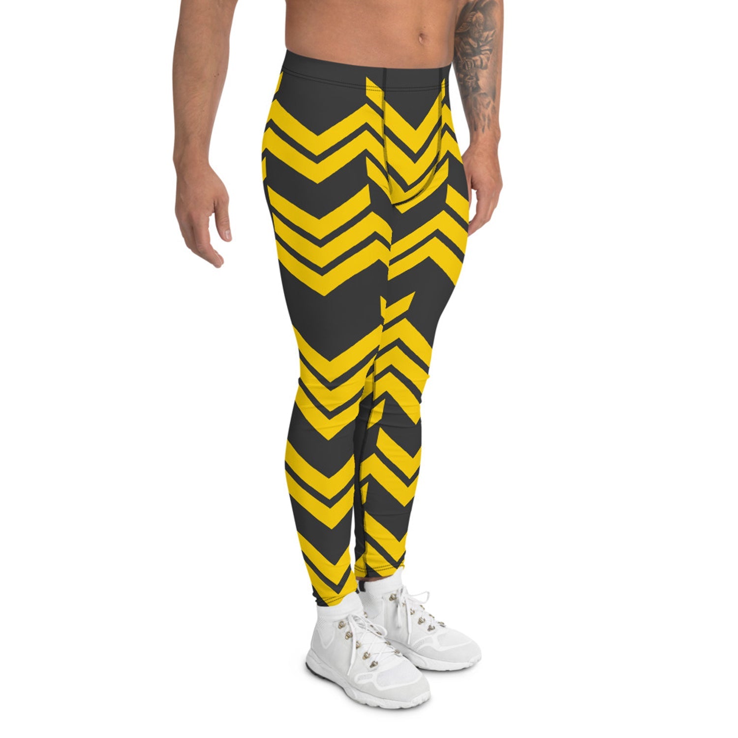 Yellow Arrows Sport Leggings for Men - Anna's Shop