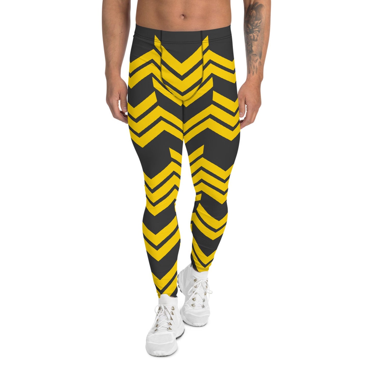 Yellow Arrows Sport Leggings for Men - Anna's Shop