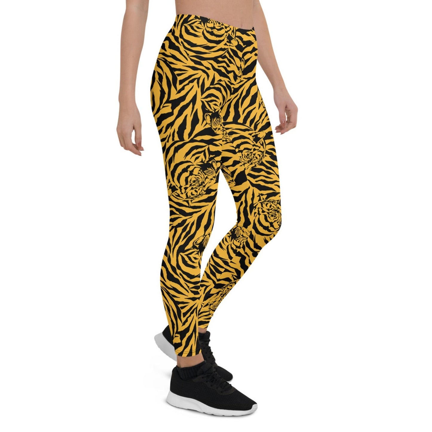 Yellow Tiger Leggings for Women - Anna's Shop