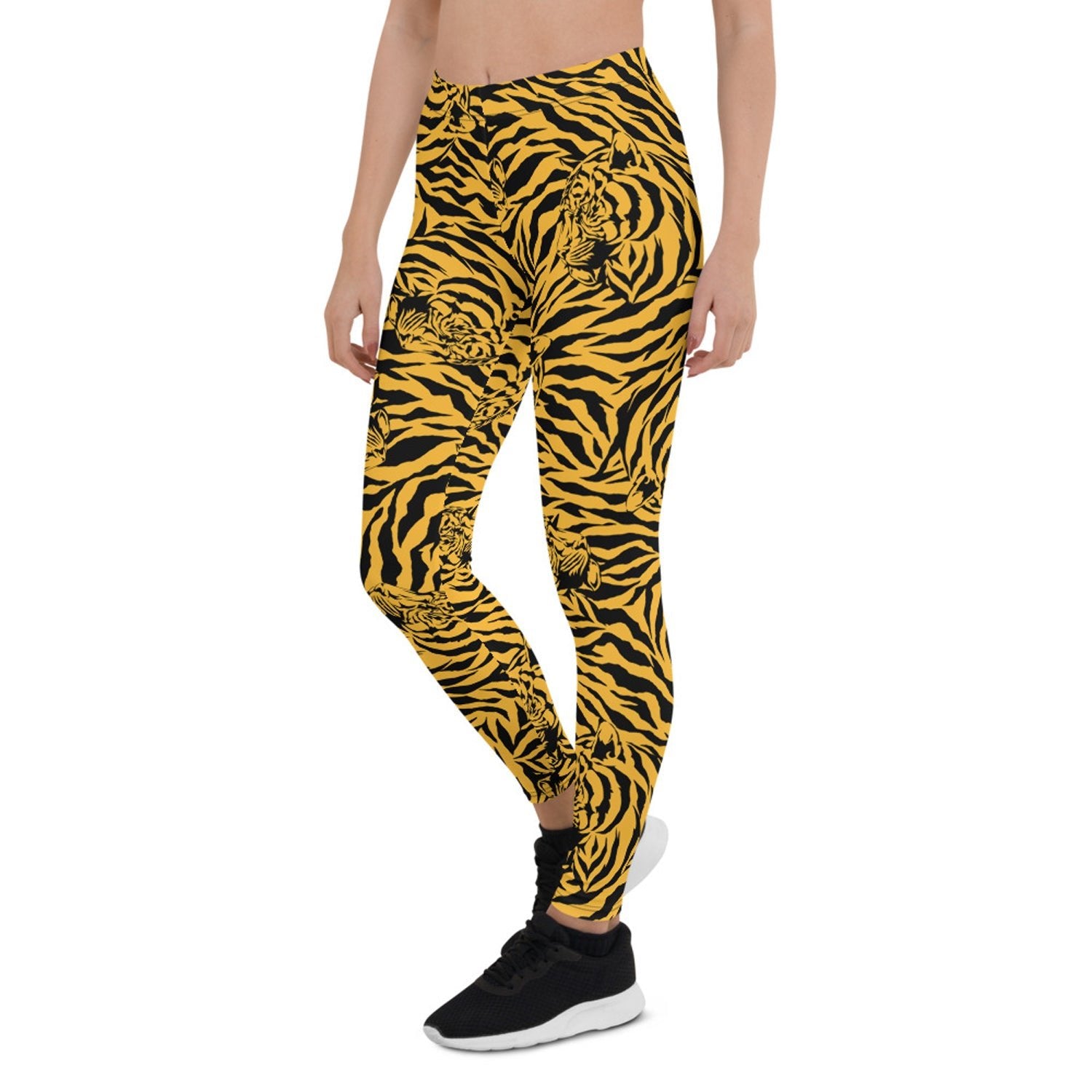 Yellow Tiger Leggings for Women - Anna's Shop